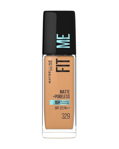 Maybelline New York Fit Me Matte + Poreless Liquid Foundation SPF 22 - Shade 329 Natural Matte Finish (30 ml)