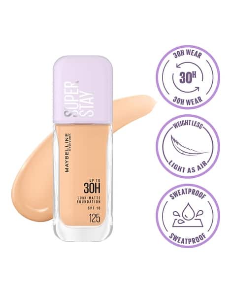 Maybelline New York Super Stay Lumi Matte Liquid Foundation 30H Longwear Yet Light-As-Air 125