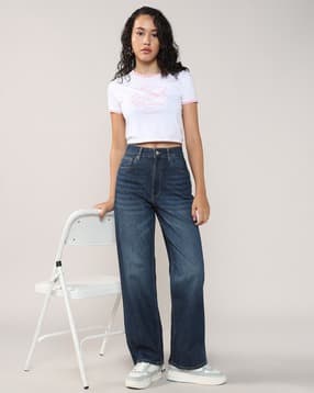 lee cooper Women Stone Wash Straight Jeans-picture-11