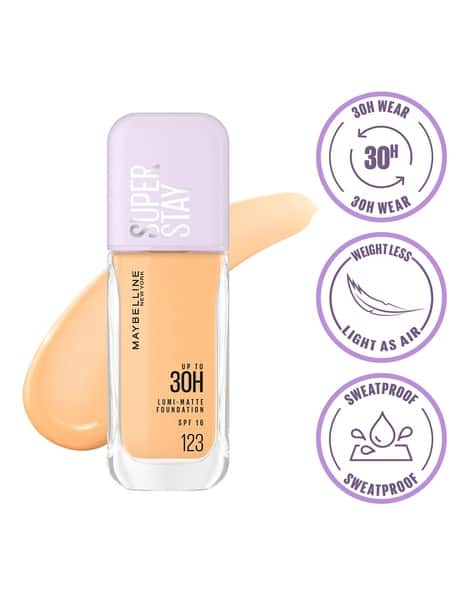 Maybelline New York Super Stay Lumi Matte Liquid Foundation 30H Longwear Yet Light-As-Air 123
