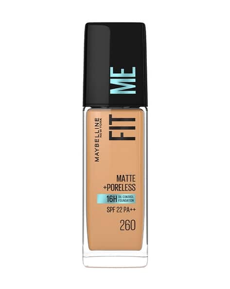 Maybelline New York Fit Me Matte + Poreless Liquid Foundation SPF 22 - Shade 260 Natural Matte Finish (30 ml)