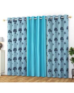 yarnis Polyester Printed Light-Filtering Eyelet Curtain-picture-5