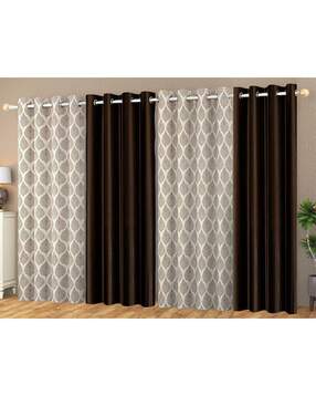 yarnis Set of 4 Door Curtains with Eyelets Header-picture-20