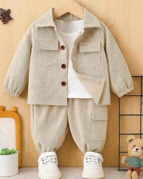 fastdeal x ag Boys Ribbed Shirt & Pants Set-picture-50