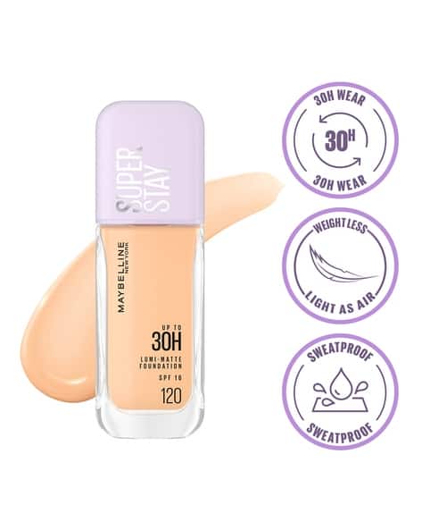 Maybelline New York Super Stay Lumi Matte Liquid Foundation 30H Longwear Yet Light-As-Air 120