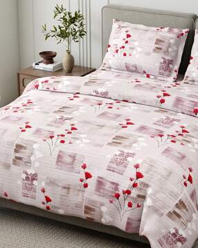 Printed Bedsheet with Pillow Covers- 150TC-image-42