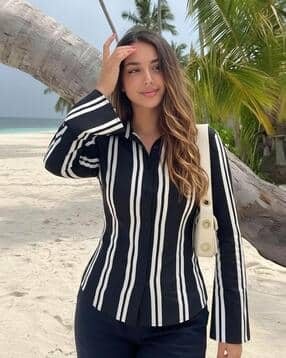 buda jeans co Women Striped Regular Fit Shirt-picture-53