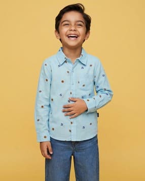 nauti nati Boys Printed Regular Fit Shirt-picture-12