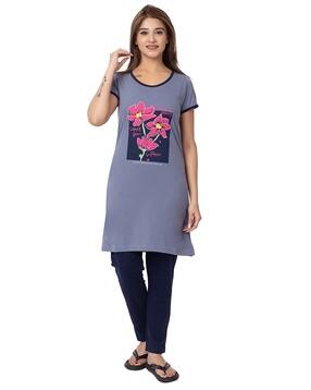 gee 5 Women Printed T-Shirt & Pyjamas Set-picture-52