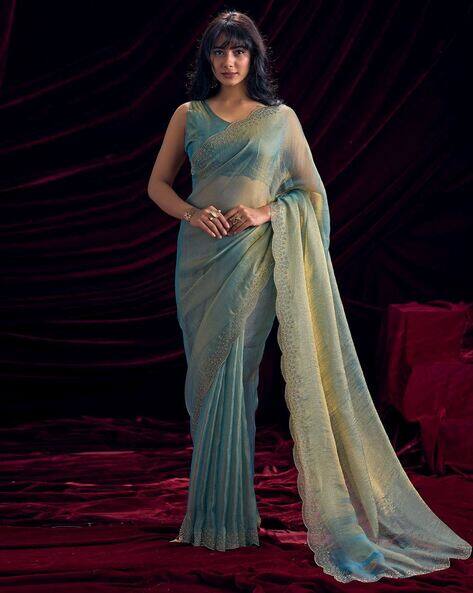 Ri-wah Satin Silk Embellished Saree