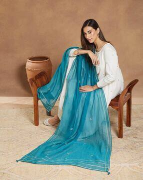 fabindia Women Embroidered Dupatta-picture-26