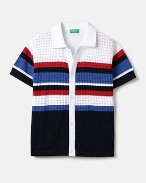 united colors of benetton Boys Self-design Relaxed Fit Shirt-picture-43
