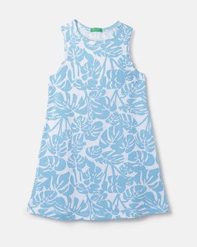united colors of benetton Girls Tropical Print A-Line Dress-picture-16