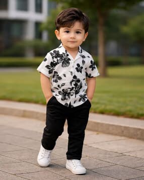 fastdeal x ag Boys Printed Shirt & pants Set-picture-20