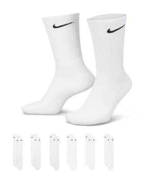 Pack of 6 Logo Print Mid-Calf Length Socks-image-45