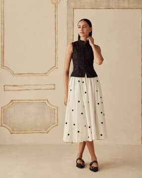 sage by mala Women Midi Length Printed Flared Skirt-picture-18
