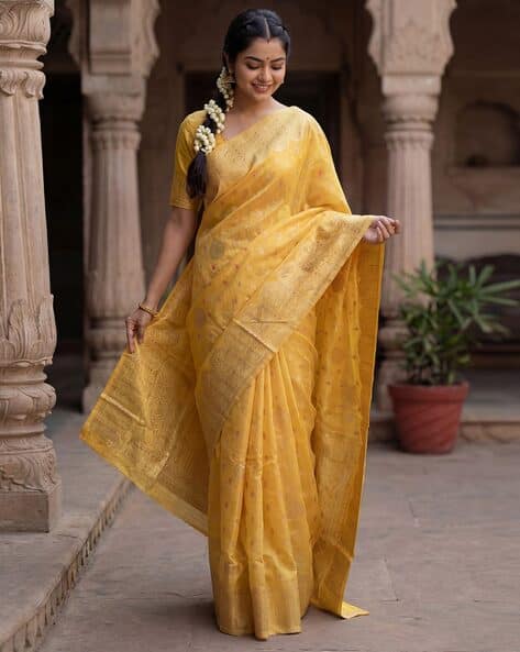 Ri-wah Cotton  Woven Designer Saree