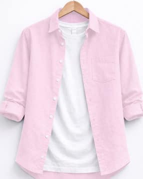 buda jeans co Men Regular Fit Linen Blend Plain Shirt-picture-29