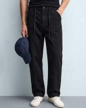 mischief monkey Men Mid-Rise Relaxed Fit Trousers-picture-10