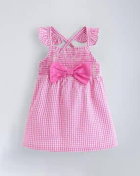 hopscotch Girls Checked Fit & Flare Dress-picture-12