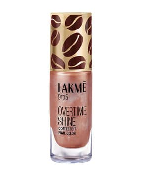 lakme 9 To 5 Overtime Shine Nail Polish Coffee Edit - 12 Toffee Crunch-picture-12