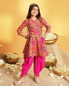 aj dezines Girls Lace Kurta with Bottomwear Set-picture-26