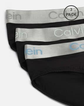 calvin klein underwear Pack of 3 Low-Rise Briefs with Logo Waistband -picture-49