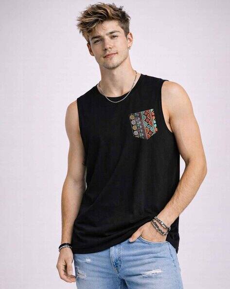Buda Jeans Co Men Round-Neck Relaxed Fit T-Shirt