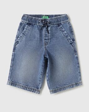 united colors of benetton Boys Flat-Front Regular Fit Denim Shorts-picture-10