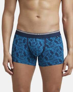 jockey Men Graphic Regular Fit Trunks with Elasticated Waist-picture-31