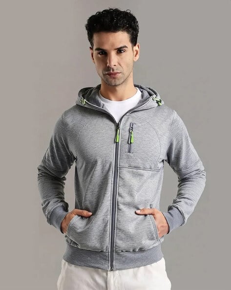 POSHAX Men Regular Fit Zip-Front Hoodies