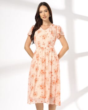 rio Women Floral Print Fit & Flare Dress-picture-15
