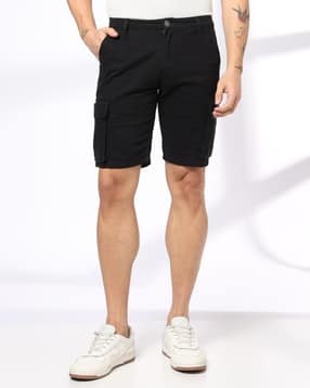 dnmx Men Regular Fit Flat-Front Cargo Shorts-picture-17