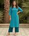Women Embroidered Straight Kurta