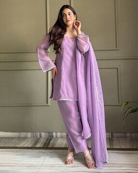 Women Embellished Straight Kurta Suit Set-image-15