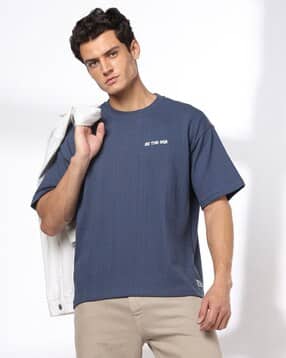 dnmx Men Boxy Fit Crew-Neck T-Shirt-picture-23