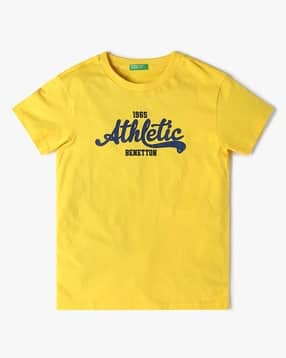 united colors of benetton Boys Athletic Varsity Graphic Print Regular Fit Round-Neck T-Shirt-picture-11