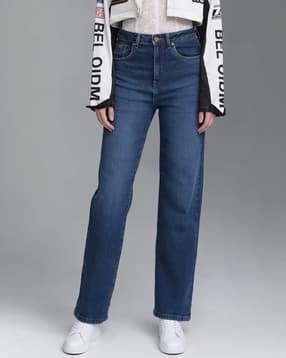 flying machine Women High-Rise Straight Jeans-picture-16