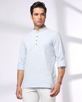netplay Men Printed Slim Fit Cotton Short Kurta-picture-42