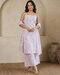 Women Embroidered Straight Kurta with Palazzos & Dupatta
