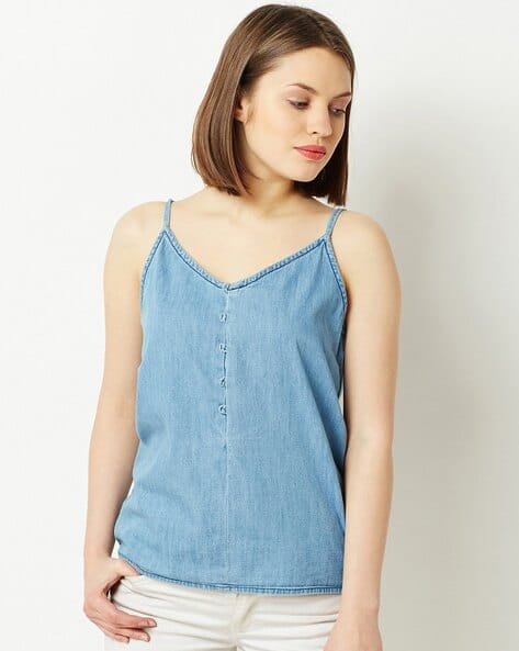 MISS CHASE Relaxed Fit V-Neck Top