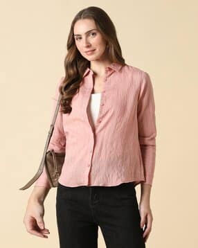 allen solly Women Regular Fit Spread-Collar Shirt-picture-19