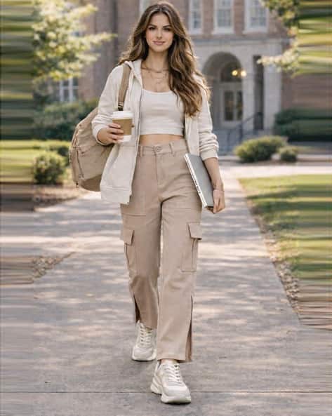 KASHIANXSTYLE Women Relaxed Fit Cargo Pants