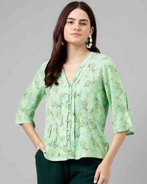 latin quarters Women Floral Print Relaxed Fit Top-picture-17