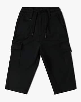 Boys Knit Straight Fit Cargo Pants-image-41