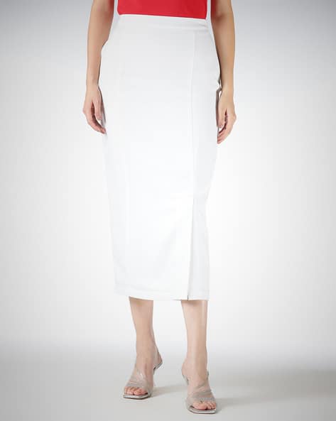 Buy FABLE STREET Women Mid-Rise Pencil Skirt Online | Ajio.com