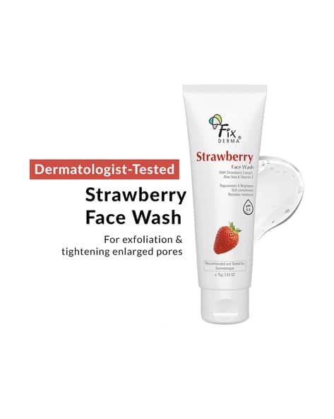 Fixderma Strawberry Facewash with 0.2 Vitamin-E & Strawberry Extract