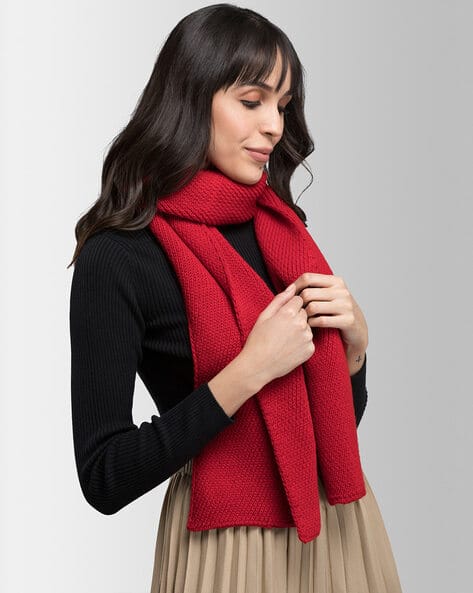 Buy FABLE STREET Textured Muffler Online | Ajio.com