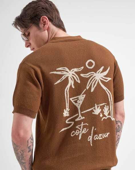 Highlander Men Printed Relaxed Fit Polo T-Shirt