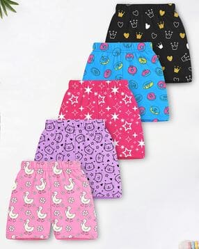 trampoline Pack of 5 Graphic Print Regular Fit Shorts-picture-42